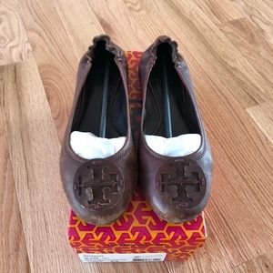 Tory Burch Reva ballet flats sz 9.5 Brown